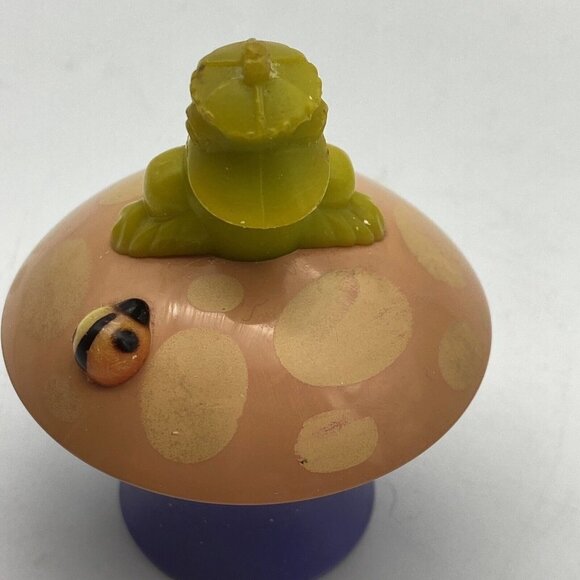 Avon Her Prettiness Cream Sachet Groovy Frog Ladybug Mushroom - .66 oz EMPTY VTG - Picture 12 of 12